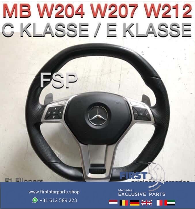 W204 C63 W207 W212 E63 AMG Stuur origineel Mercedes Flippers, Gebruikt, -, Ophalen of Verzenden, -