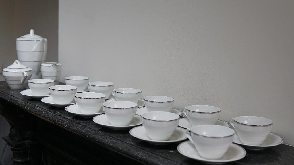 Service à café Art Déco Victoria Porelite Tchécoslovaquie, Enlèvement ou Envoi