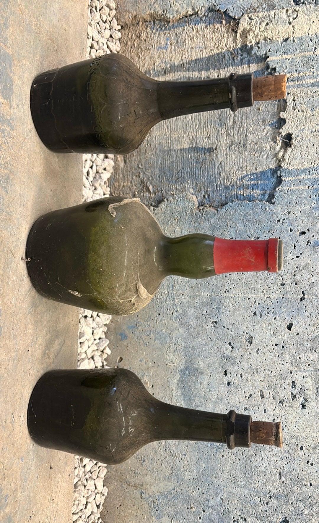 Lot de bouteilles vertes, Moins de 5 bouteilles, Verre, Enlèvement, Utilisé