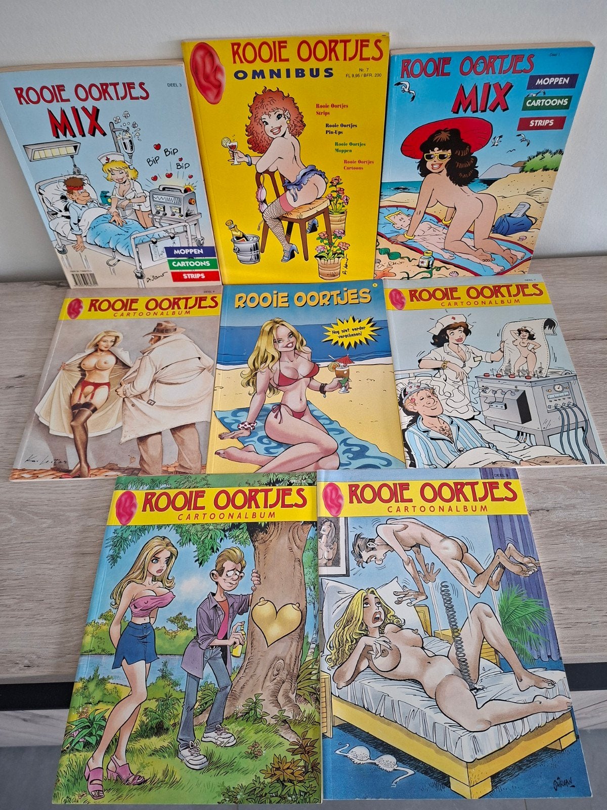 8x Rooie Oortjes Cartoon & Mix Albums, Boeken, Ophalen of Verzenden, G. Gureel