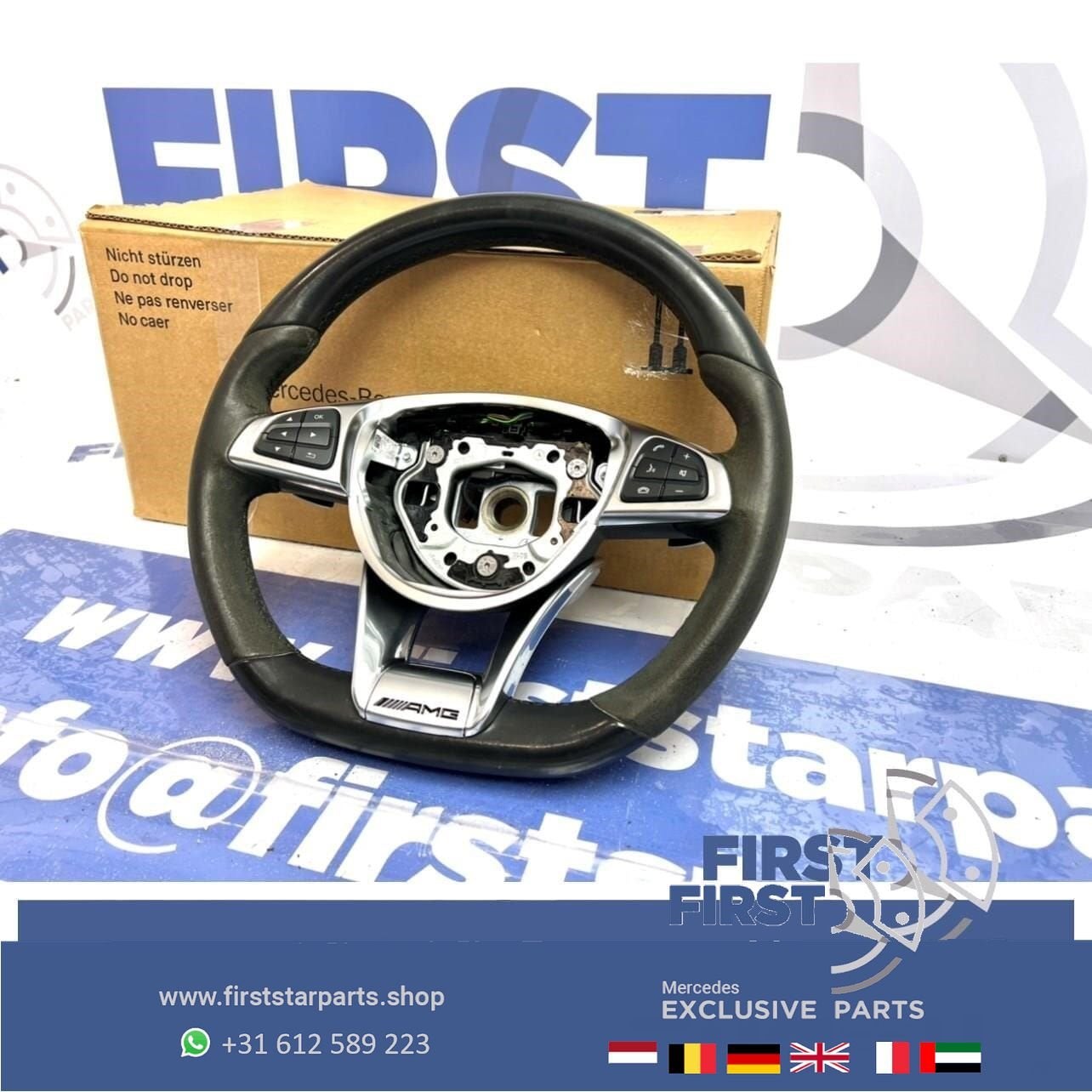 AMG STUUR Mercedes W176 W246 W117 W204 W212 W156 A B C CLA C, Auto-onderdelen, Interieur en Bekleding, Gebruikt, -, Ophalen of Verzenden