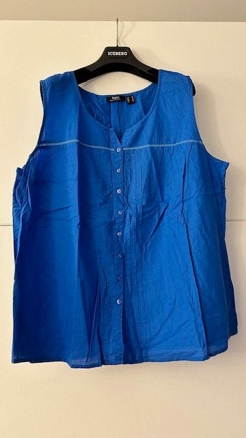 BPC kobaltblauwe blouse zonder mouwen, Kleding | Dames, Blouses en Tunieken, Blauw, Maat 46/48 (XL) of groter, Ophalen of Verzenden