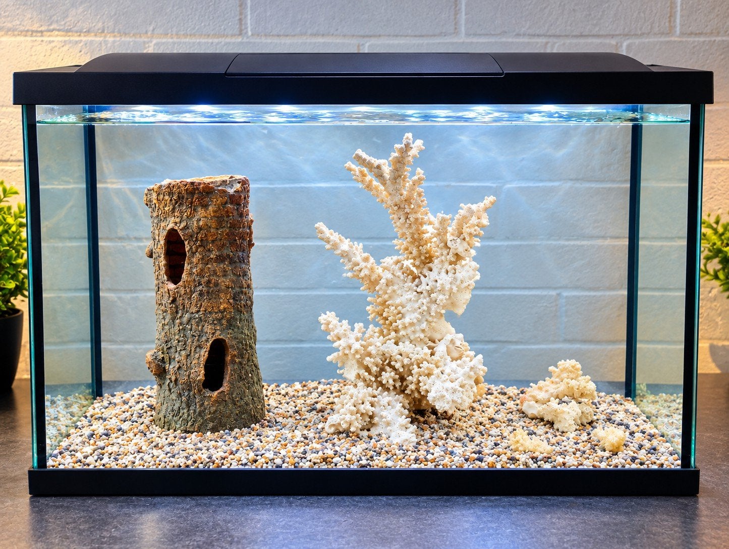 70L superfish Aquarium 58x40x30 cm – met decoratie, Enlèvement, Neuf, Decoratie, Superfish