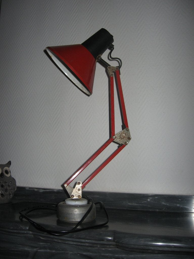 Handgemaakte lamp voor op het studentenbureau., 50 cm, Bureaulamp, Gebruikt, Ophalen of Verzenden