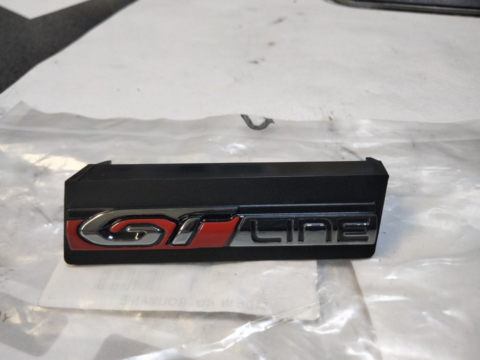 Peugeot 308 embleem GT Line, Auto-onderdelen, Voor, Nieuw, Ophalen of Verzenden, Bumper