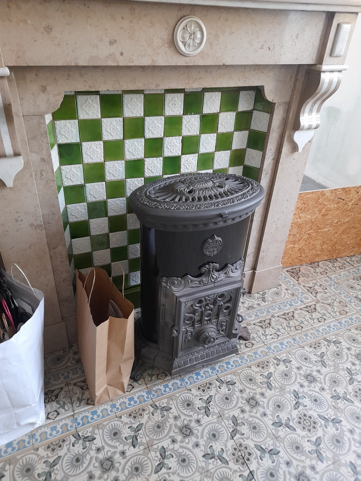 Cheminée marbre démontée à donner, Ophalen