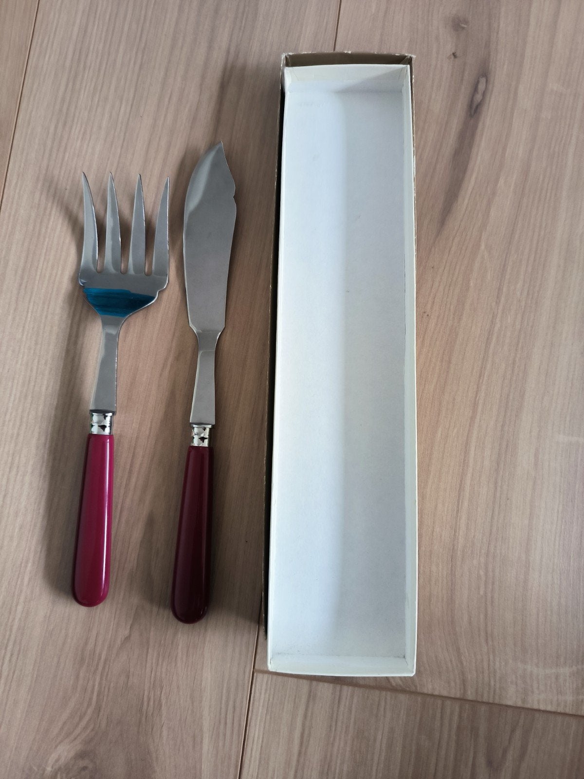 Vintage S.O.D.O.F. France visserveerbestek (Sabre Paris Icôn, Huis en Inrichting, Ophalen