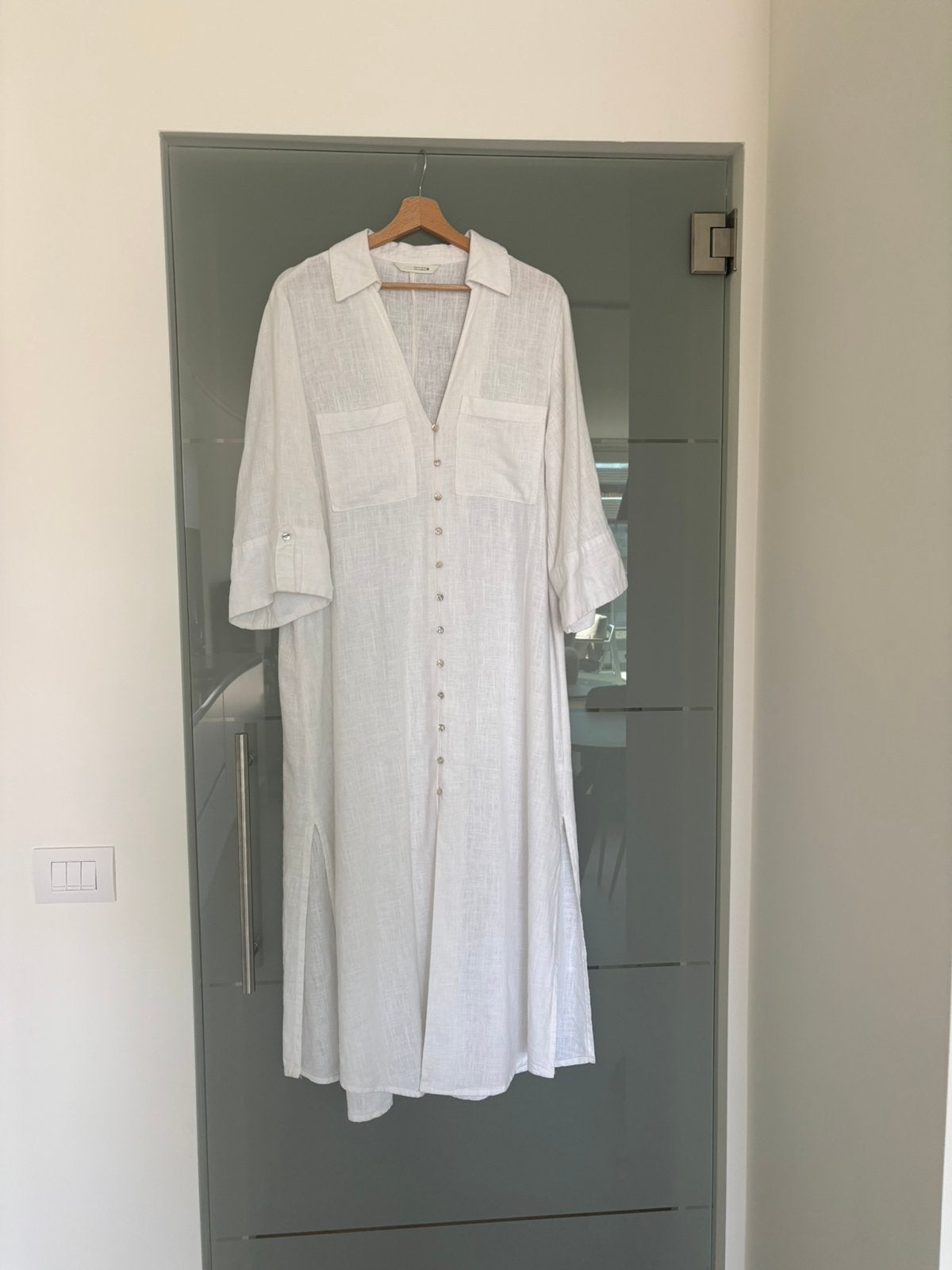 Wit kleed zara, Kleding | Dames, Jumpsuits, Ophalen, Zo goed als nieuw, Wit