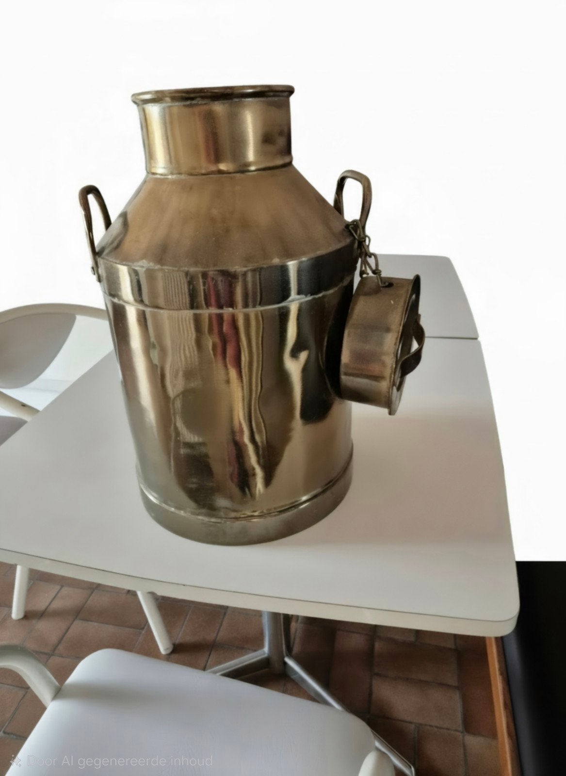 tasse et pot à lait, Antiquités & Art, Enlèvement, Cuivre