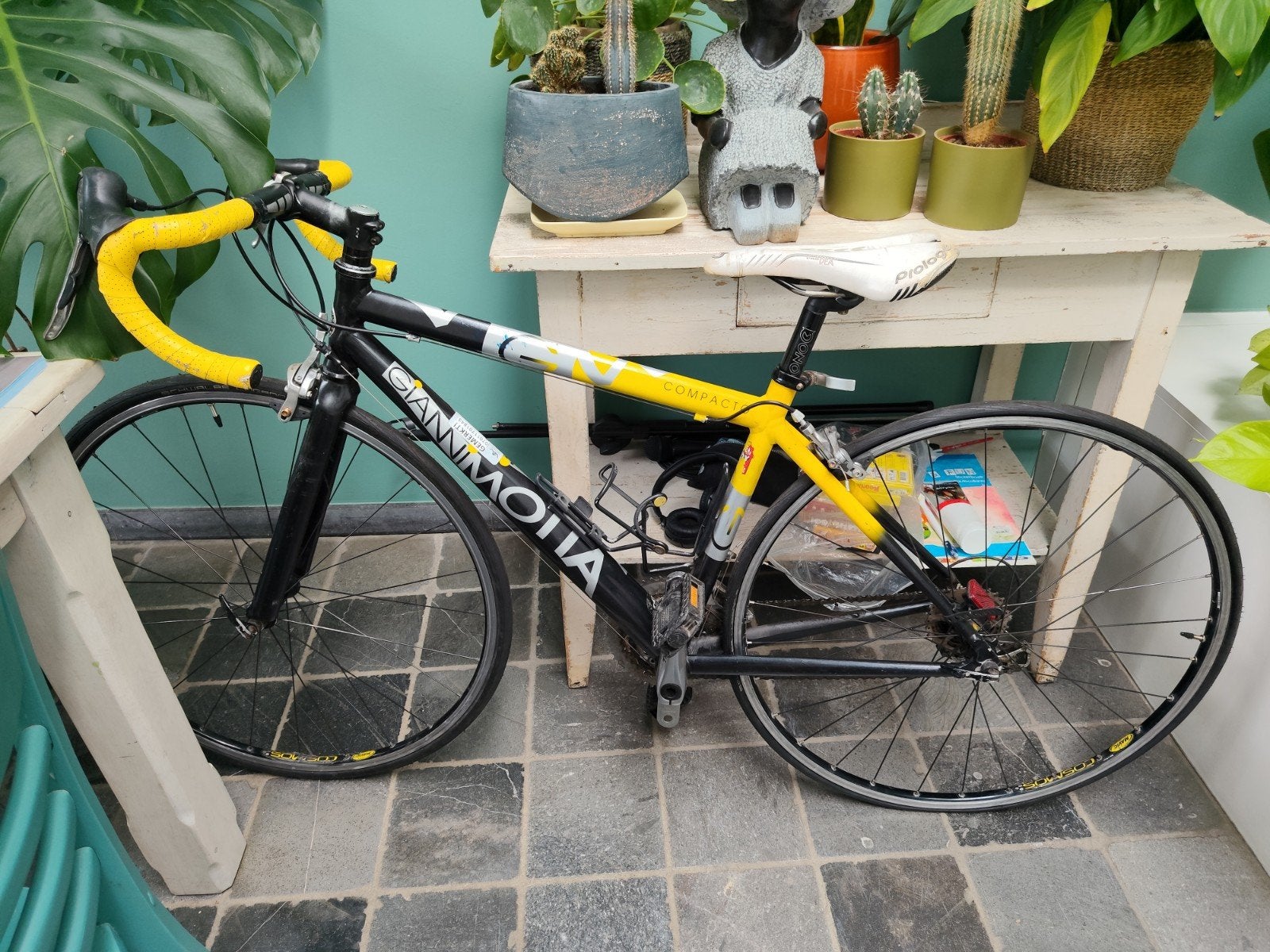 Gianni Motta racefiets met Tiagra onderdelen, Ophalen