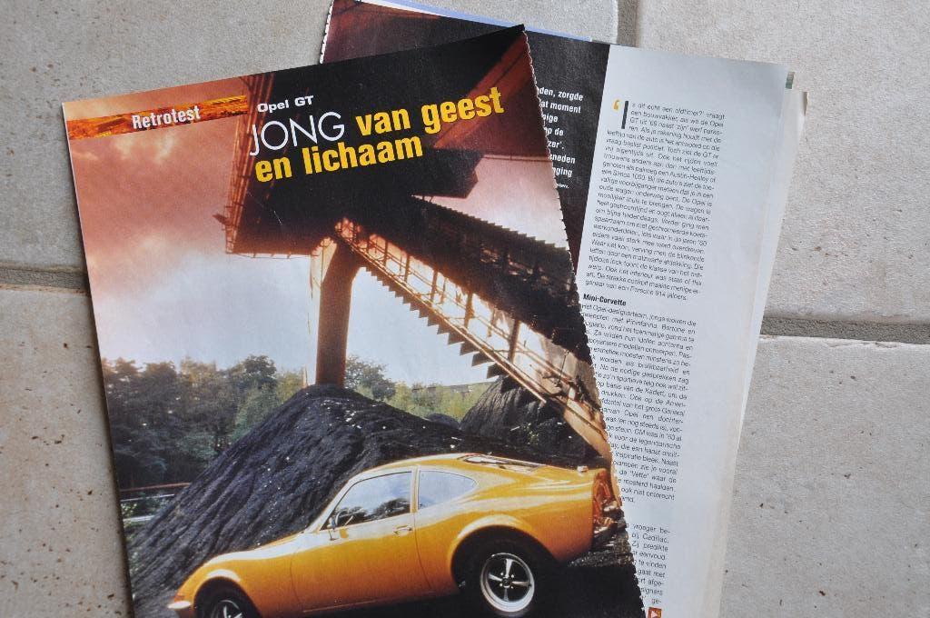 OPEL GT  retrotest - art. uit Autowereld - 4 blz. OPEL GT, Boeken, Auto's | Folders en Tijdschriften, Verzenden, Opel