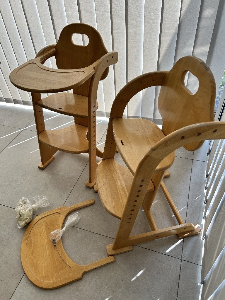 Houten meegroeistoel TIAMO, Kinderen en Baby's, Ophalen, Gebruikt, Meegroeistoel, Aanschuifbaar