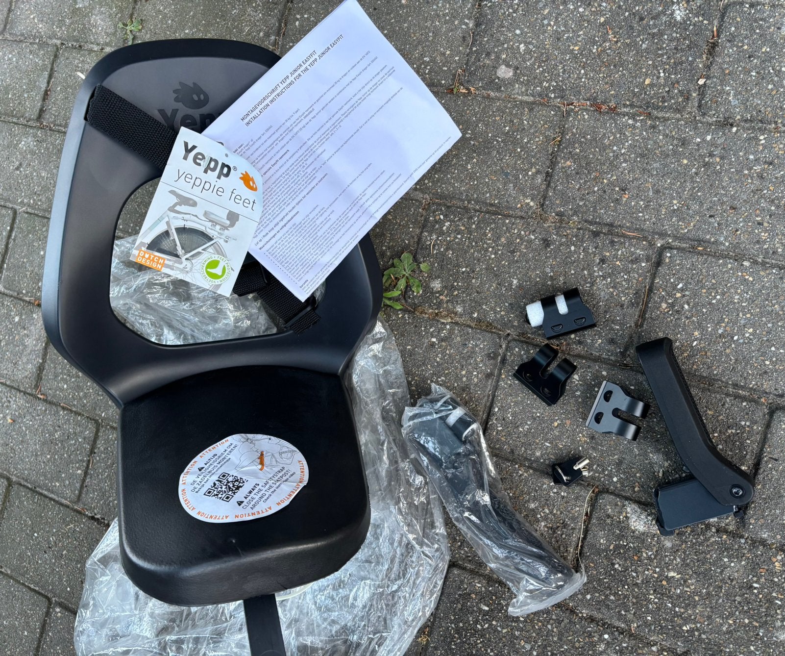 Yepp yeppie feet. Kinder fiets stoeltje nieuw., Ophalen, Nieuw, Achterzitje, Voetsteuntjes