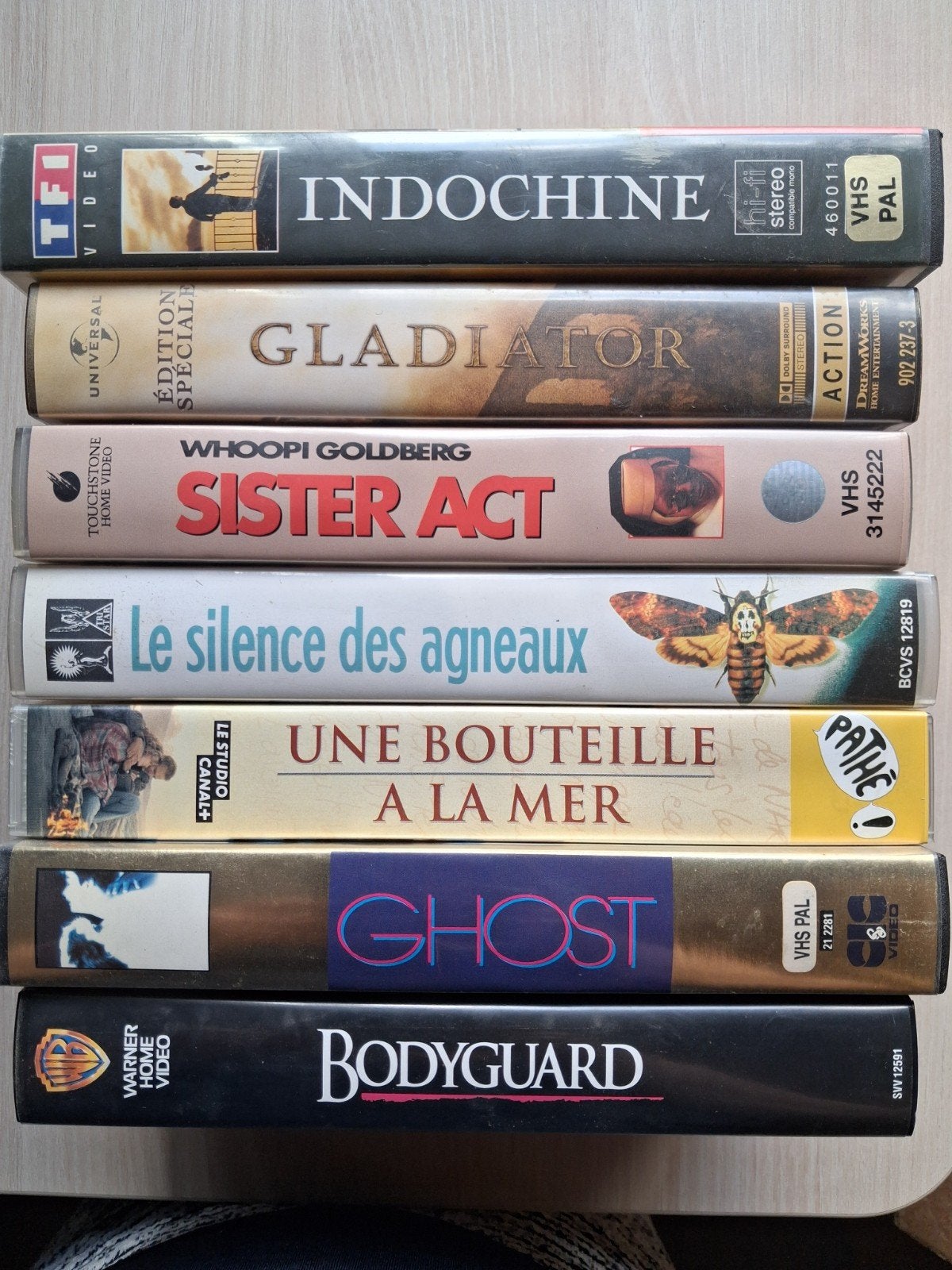 Lot de 7 cassettes VHS, Enlèvement, Utilisé, Français, VHS