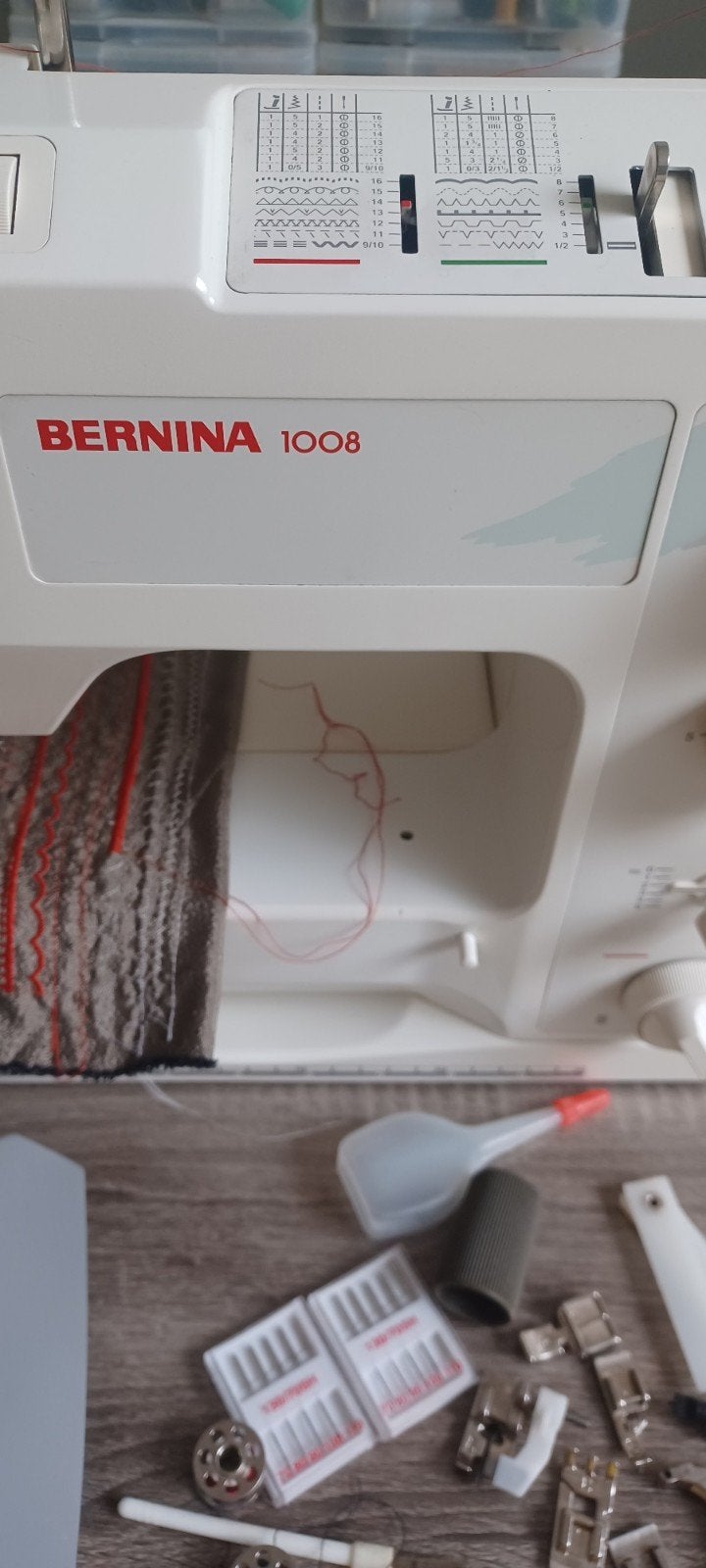 Bernina 1008 naaimachine, Ophalen of Verzenden, Zo goed als nieuw, Naaimachine, Bernina