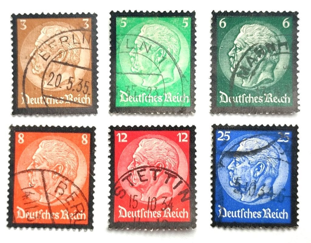 Dt.Reich: Tod von Paul von Hindenburg 1934  COMPLEET!, Enlèvement ou Envoi, Autres périodes, Affranchi