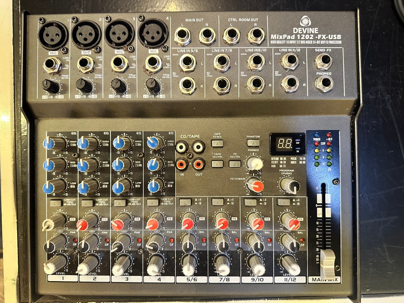 Devine MixPad 1202-FX-USB, Muziek en Instrumenten, Ophalen, Gebruikt