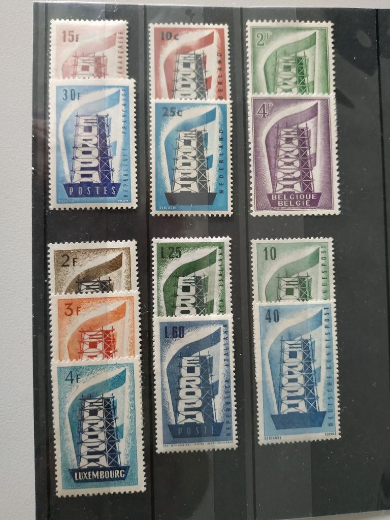 EUROPA CEPT  VOLLEDIG JAAR 1956 MNH/POSTFRIS, Postzegels en Munten, Postzegels | Europa | België, Verzenden, Postfris, Postfris