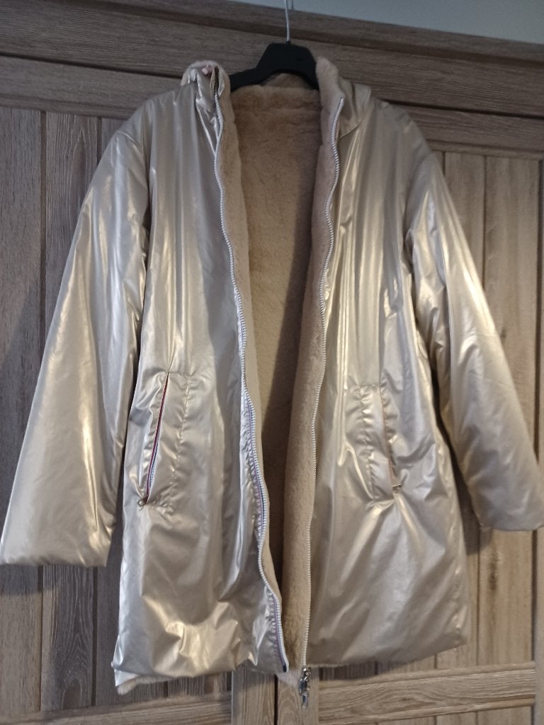 Damesjas beige, Beige, Comme neuf, Enlèvement, Taille 42/44 (L)