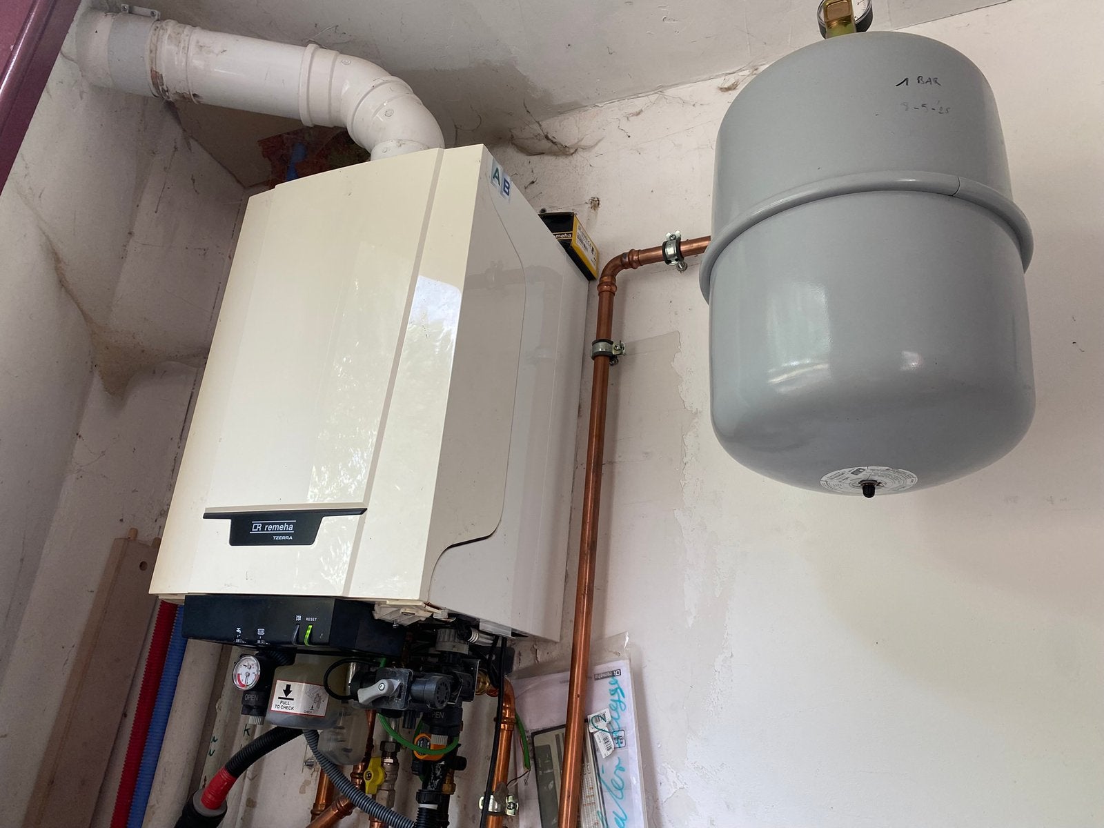 Gasketel met expansievat, Ophalen, Gebruikt, 20 tot 100 liter, Aardgas
