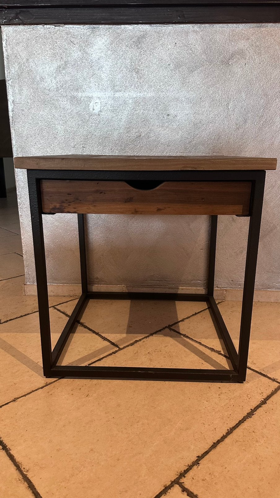 Rivièra Maison Shelter Island bijzettafel - NIEUW in doos, Vierkant, Nieuw, 55 tot 75 cm, Hout