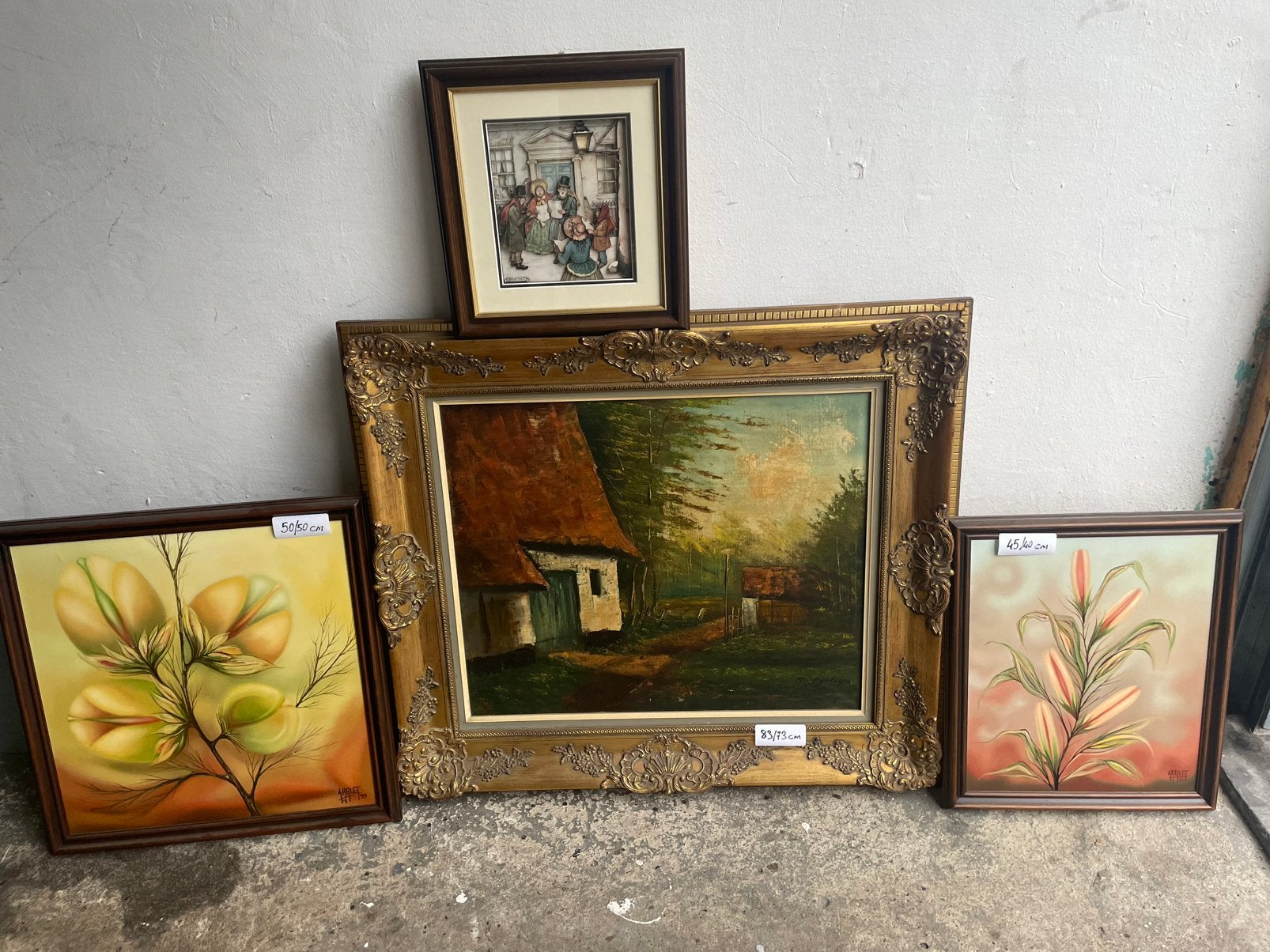 Handgemaakt Schilderijen 4 Stuks, Enlèvement