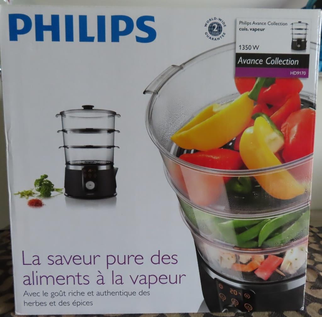 Philips Steamer / stomer - nieuw - HD9170 - voedselstomer, Electroménager, Vapeurs, Neuf, Enlèvement ou Envoi