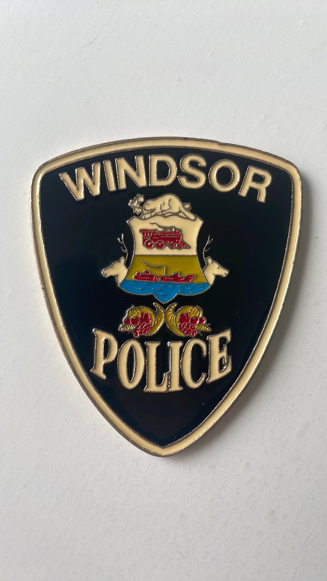 Embleel Windsor Police (Canada), Verzamelen, Militaria | Algemeen, Ophalen of Verzenden, Overige soorten, Embleem of Badge