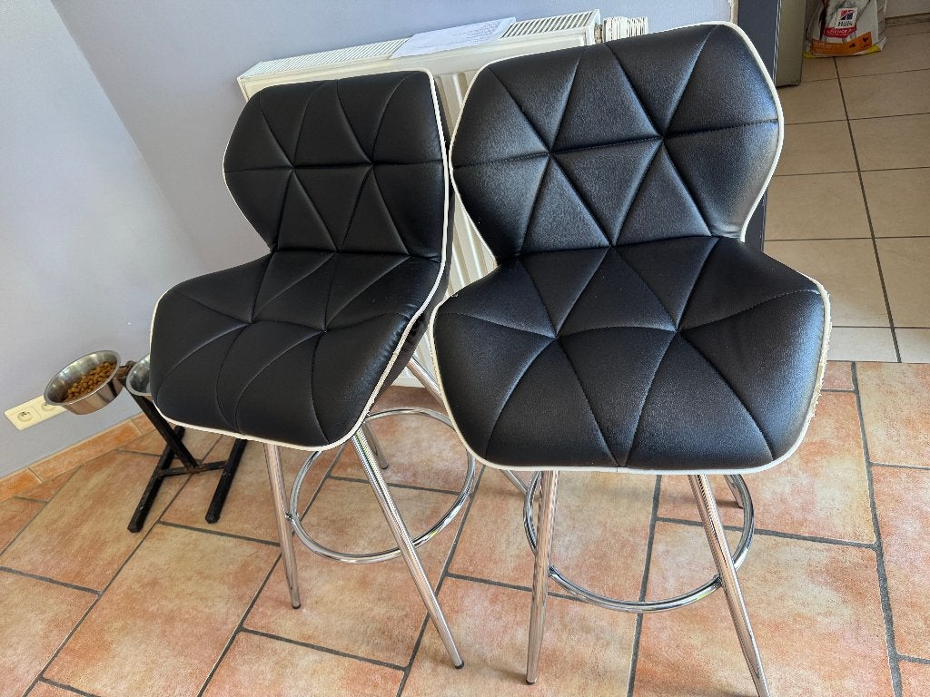 siège de bar, 2 tabourets, Enlèvement, Utilisé, Bois