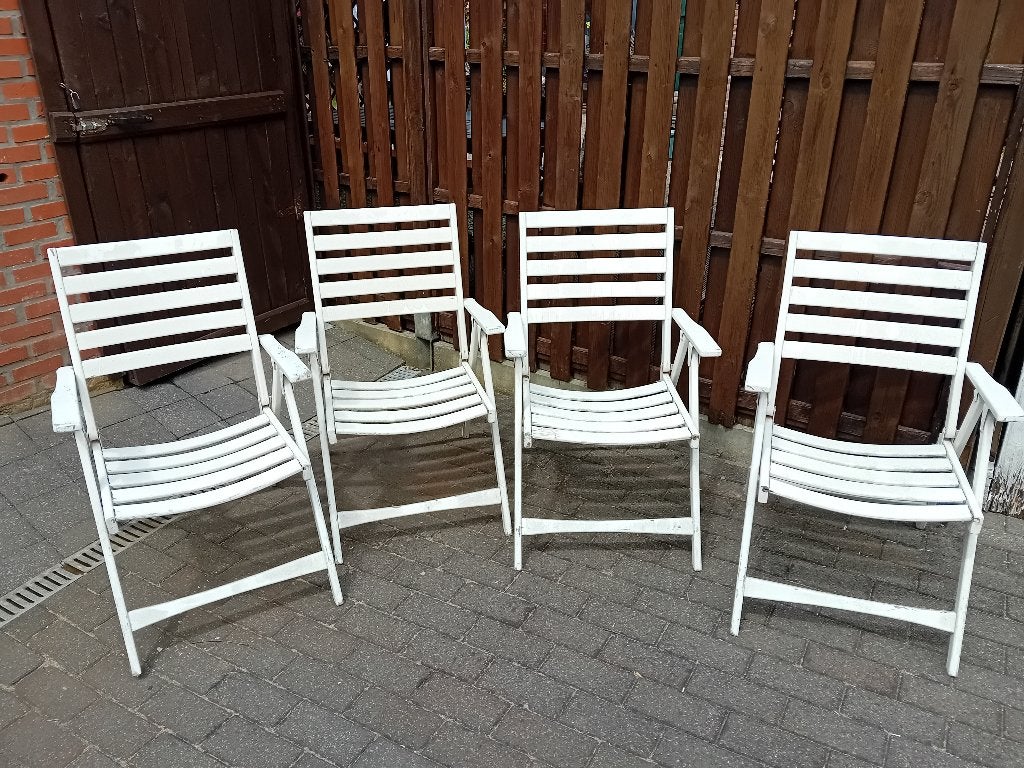 tuin stoelen, Jardin & Terrasse, Chaises de jardin, Enlèvement, Utilisé, Bois, Pliant