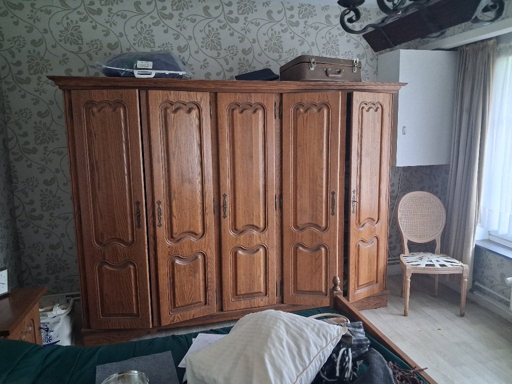 chambre en chêne, Maison & Meubles, Enlèvement, Utilisé, Deux personnes, Jaren 60