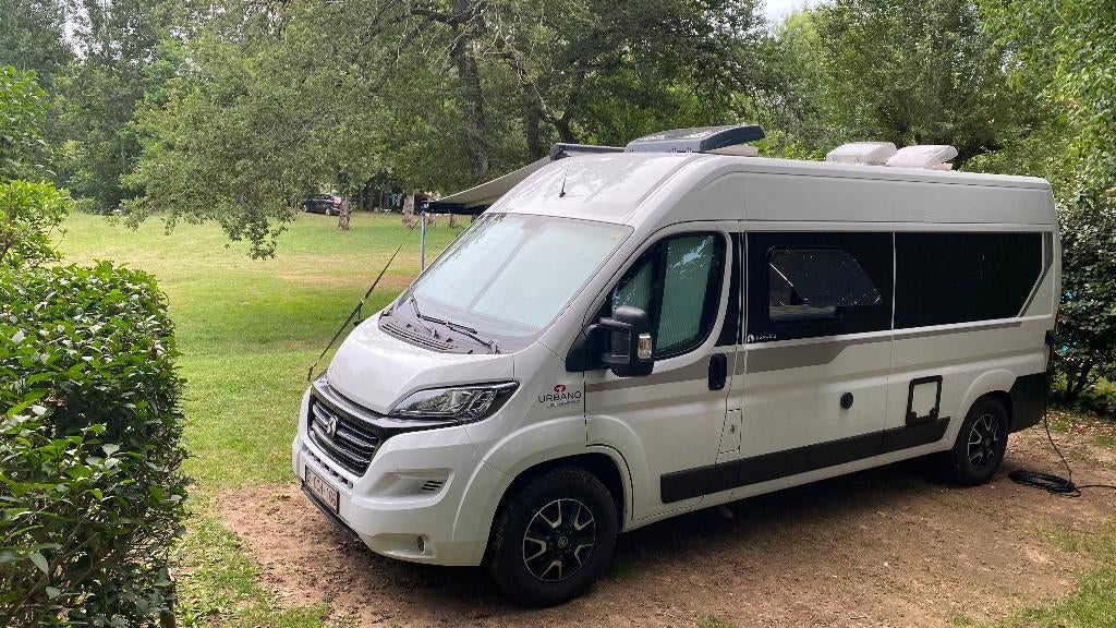 Campervan Mobilhome Fiat Bavaria K600G met trekhaak, Caravans en Kamperen, Mobilhomes, Chemisch toilet, Buscamper of Camperbus