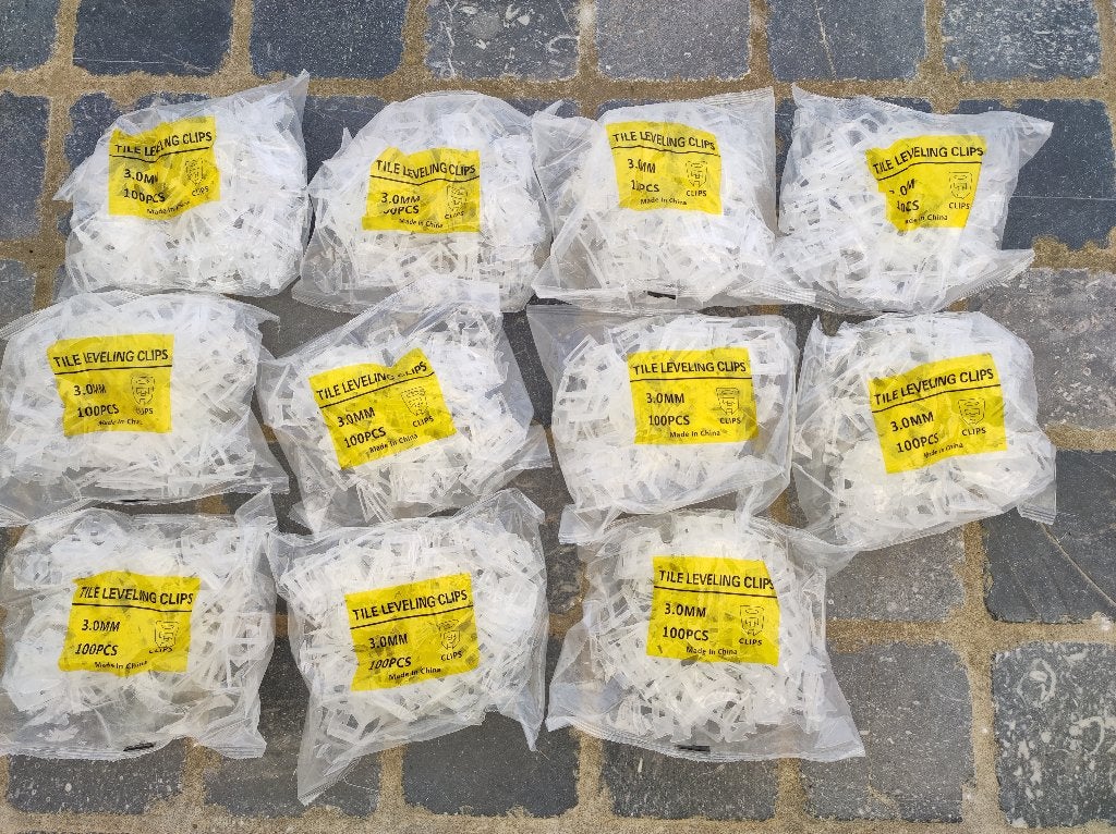 Tegel leveling clips 3mm 1100 stuks, Ophalen, Nieuw, Vloertegels