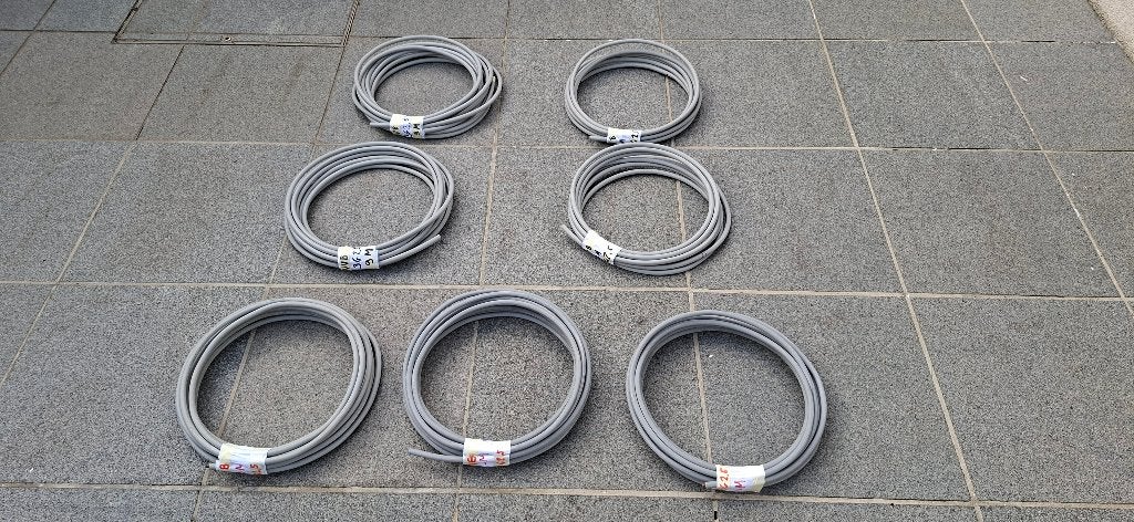 7 chutes de câble 3G2.5mm² (64M), Bricolage & Construction, Enlèvement, Utilisé, Câble ou Fil électrique