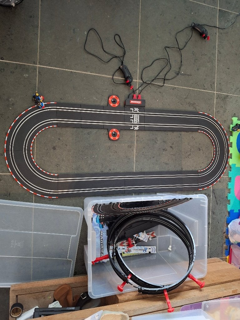 Super mario racebaan, Ophalen of Verzenden, Gebruikt, Racebaan, Met looping