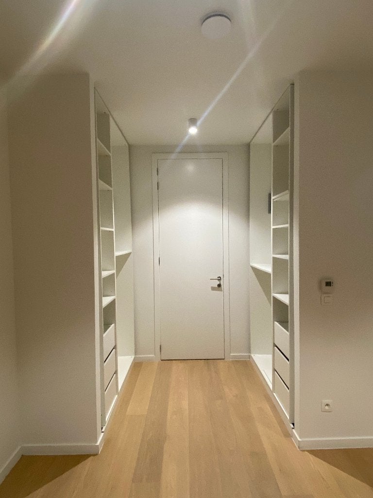 Moderne dressing kasten (2x) - topstaat, met lades, Ophalen, 100 tot 150 cm, Zo goed als nieuw, Met lade(s)