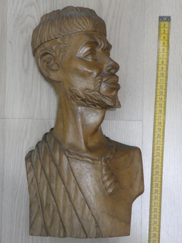 Afrikaanse Houten Buste (5), Antiek en Kunst, Kunst | Beelden en Houtsnijwerken, Buste, Hout, Afrika, Handgemaakt, Ophalen