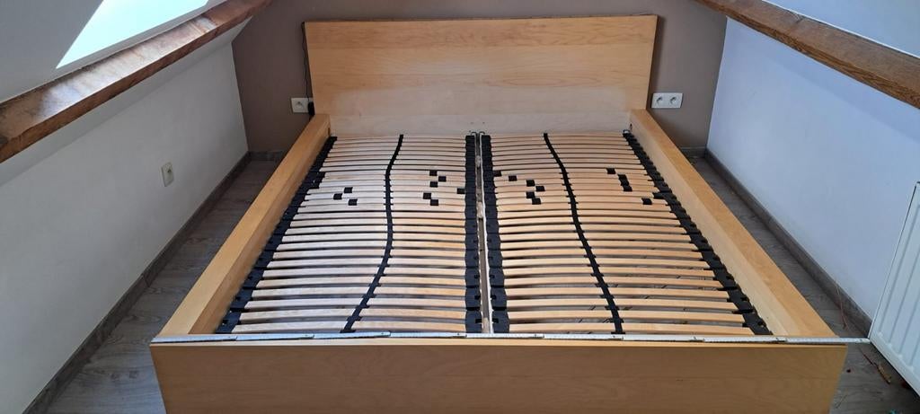 2 persoonsbed, gratis af te halen., Huis en Inrichting, Ophalen, 210 cm, 160 cm