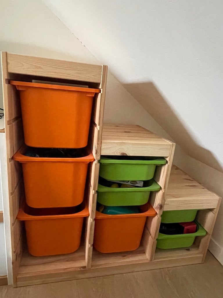 Houten Trofast IKEA opbergkast (trapvorm), Ophalen, Kast, Zo goed als nieuw, 75 tot 100 cm