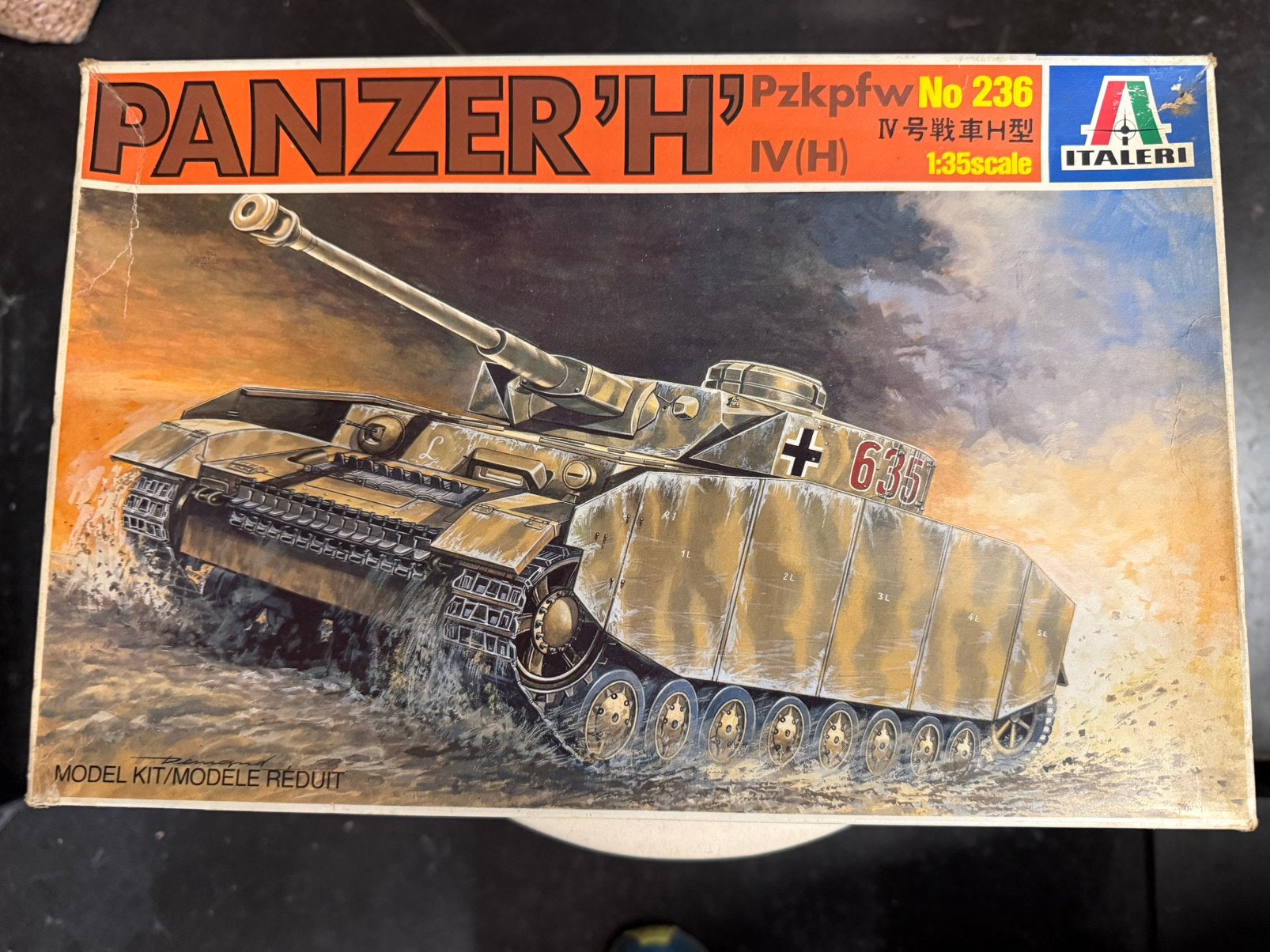 Panzer H Pzkpfw IV (H), Hobby & Loisirs créatifs, Modélisme | Voitures & Véhicules, Tank, Comme neuf, 1:32 à 1:50, Italeri