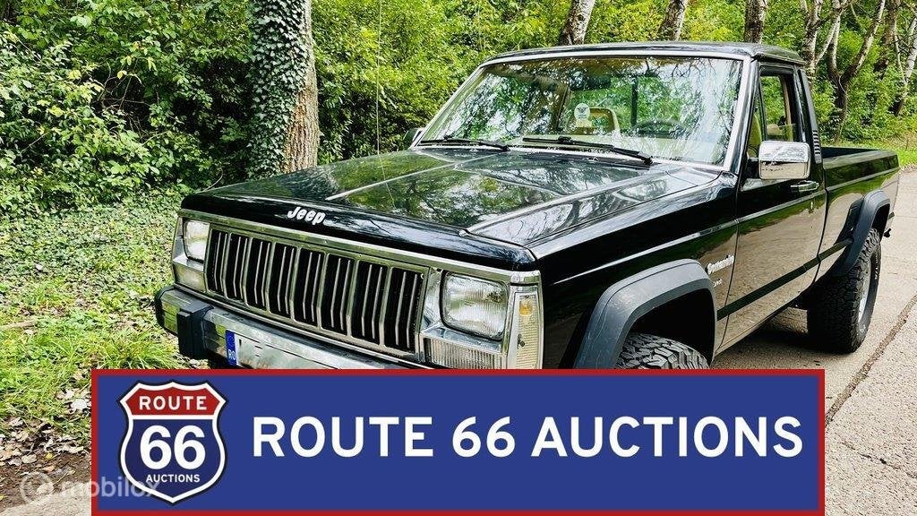 Jeep Comanche Laredo 4x4 | 1988 | Route 66 Auctions, Auto's, Jeep, Zwart, Bedrijf, Handgeschakeld
