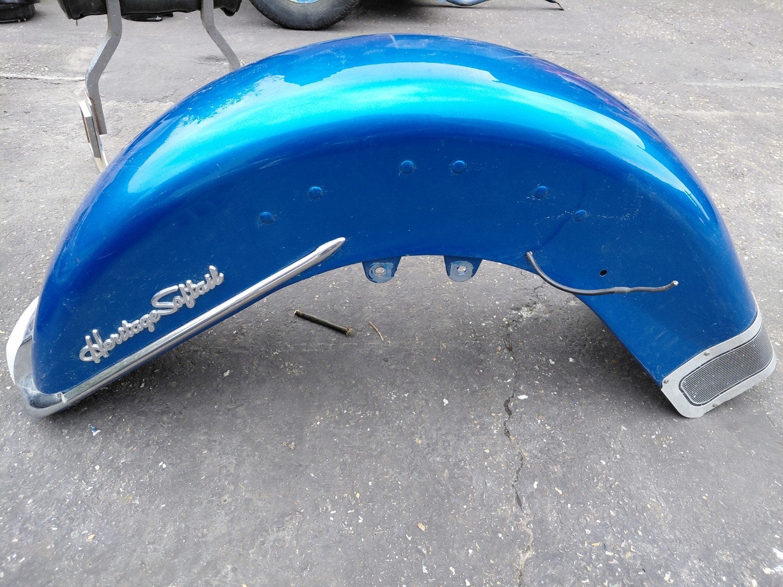Voor en achterspatbord heritage softail, Ophalen