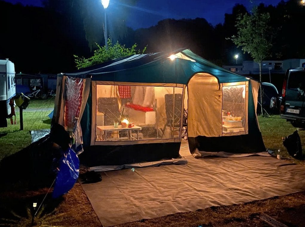 Tente roulotte Cabanon Deluxe, Caravanes & Camping, Présent, Gris, Cabanon, Enlèvement