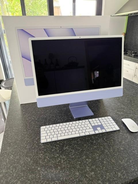 iMac 24″ mauve 1TB - 16GB Retina 4,5K, Informatique & Logiciels, Apple Desktops, Comme neuf, iMac, SSD, 3 à 4 Ghz, 16 GB, Enlèvement