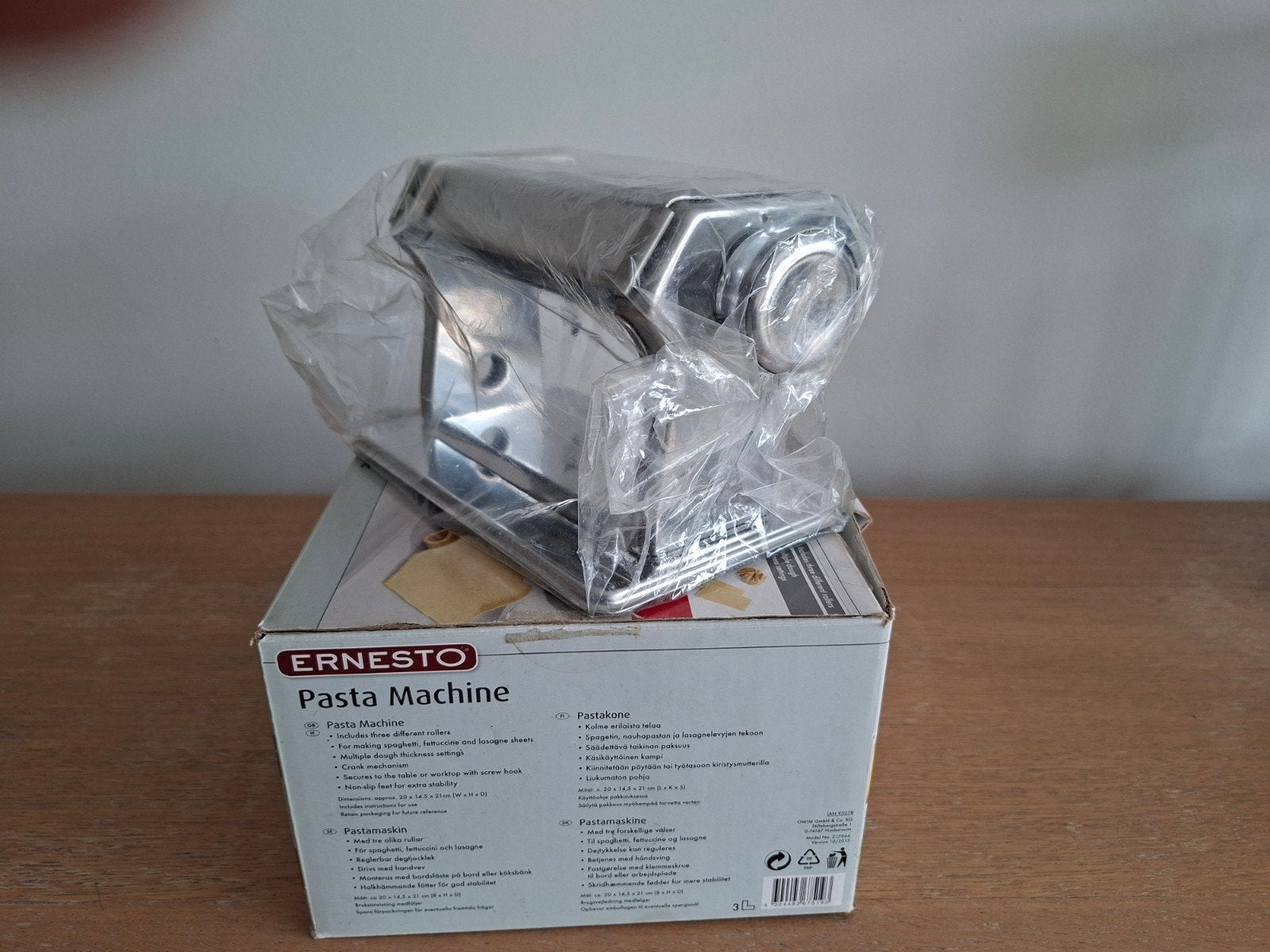 Pasta machine nieuw, Ophalen, Ernesto, Nieuw, Metaal