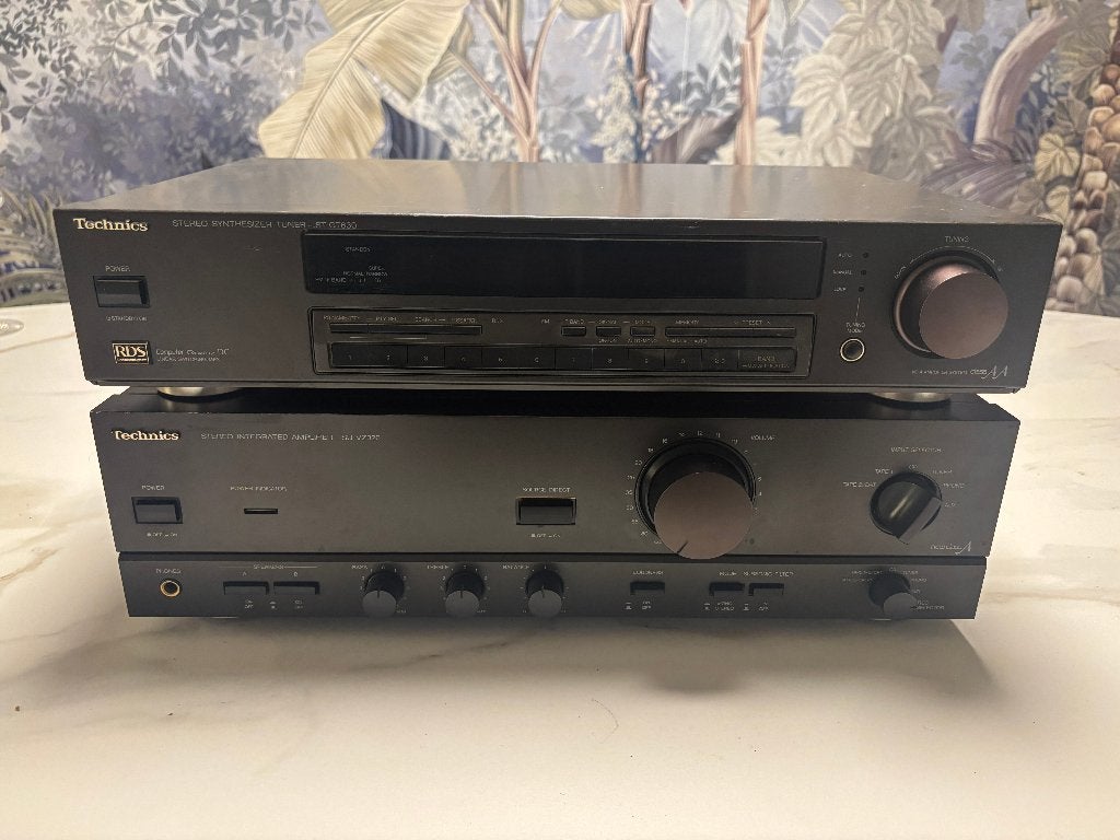 Technics ST-GT630 tuner en Technics SU-VZ320 versterker, Audio, Tv en Foto, Versterkers en Ontvangers, Ophalen, Niet werkend