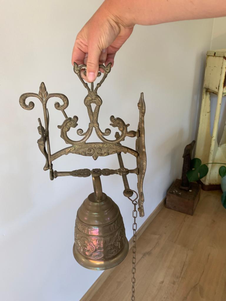 Rare cloche de monastère ancienne - cloche de portail, Antiquités & Art, Enlèvement ou Envoi