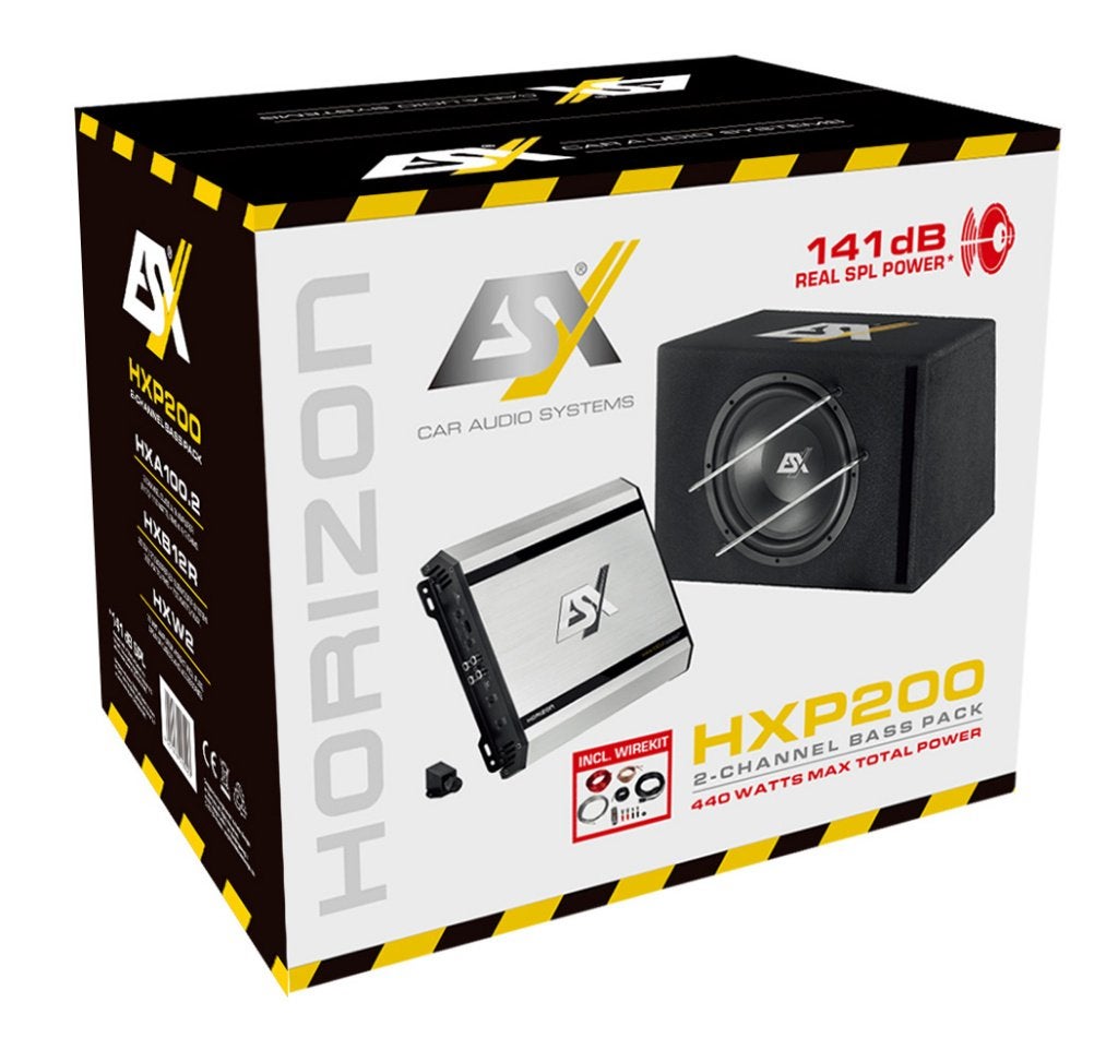 ESX HXP200 2 kanaals Bass Pack / Subwoofer set, Enlèvement ou Envoi, Neuf