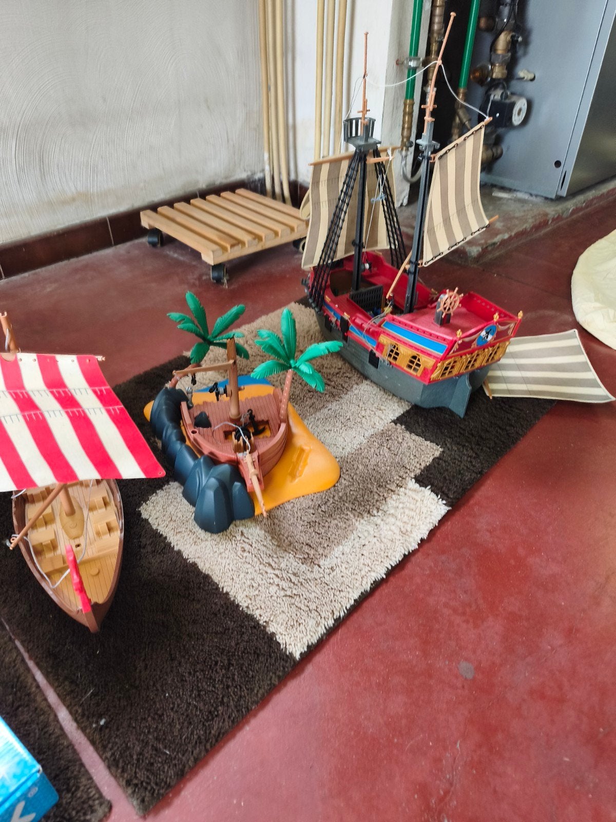 Playmobil piratenboten, Ophalen