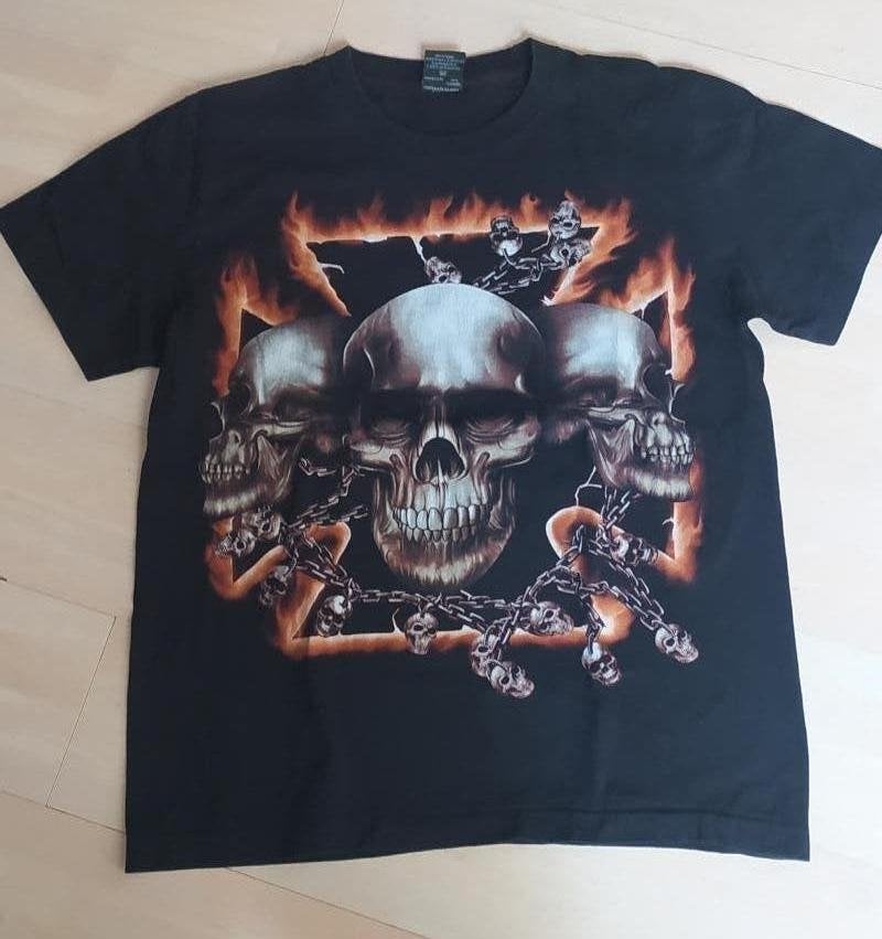 T-shirt heavy metal / doodskop, Ophalen of Verzenden, Maat 48/50 (M)